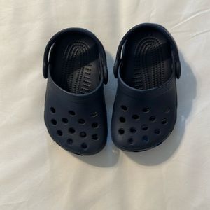 Navy Blue Baby Crocs